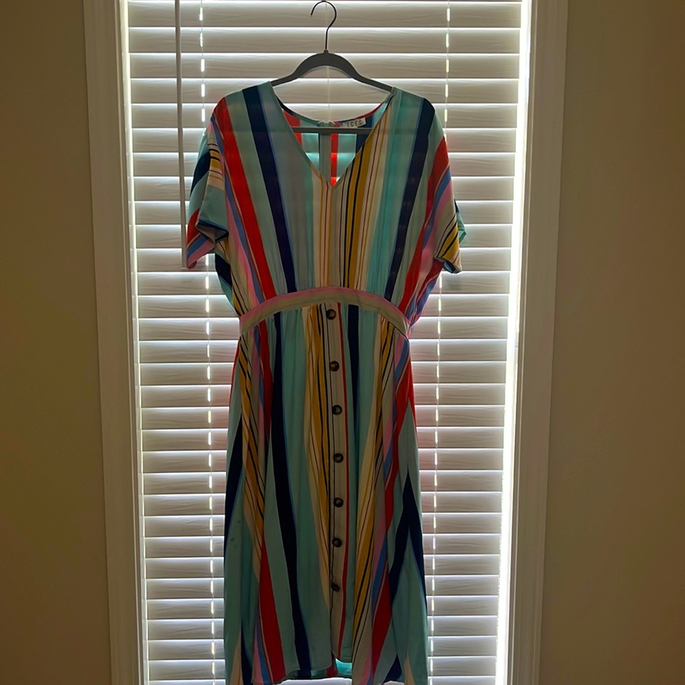 Stripes long dress